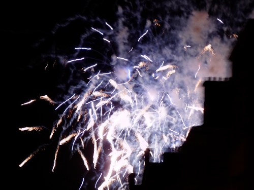 The fireworks at the end of the Fringe festival