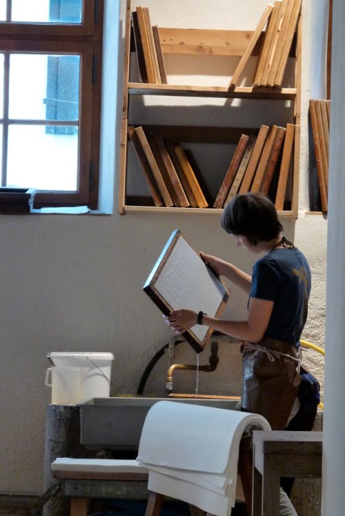 The production of paper in Basel's paper museum